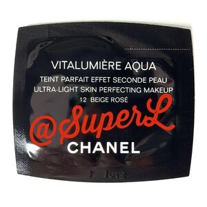 5/$15 NEW Chanel Vitalumière Aqua Foundation Makeup 12 Beige Rose